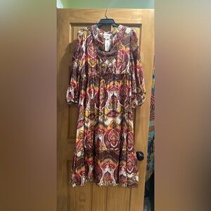 Umgee boho paisley dress